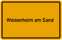 City Sign Weisenheim am Sand