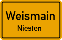 Straßenverzeichnis Weismain Niesten