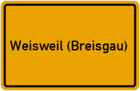 City Sign Weisweil (Breisgau)