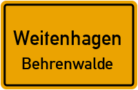 Parkweg in WeitenhagenBehrenwalde