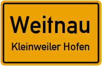 Letzweg in WeitnauKleinweiler Hofen