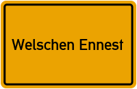 City Sign Welschen Ennest
