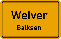 Balksweg in WelverBalksen