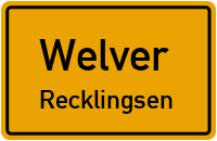 Recklingser Straße in WelverRecklingsen