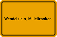 City Sign Wendelstein, Mittelfranken