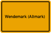 City Sign Wendemark (Altmark)