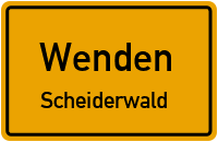 Straßenverzeichnis Wenden Scheiderwald