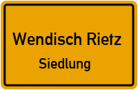 Waldweg in Wendisch RietzSiedlung