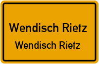 Hauptstraße in Wendisch RietzWendisch Rietz