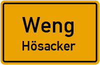 Höhenweg in WengHösacker