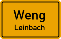 Straßenverzeichnis Weng Leinbach