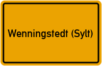 City Sign Wenningstedt (Sylt)