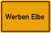 Ortsschild Werben Elbe