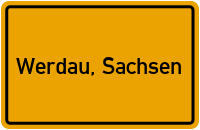 City Sign Werdau, Sachsen