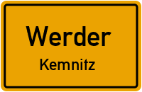 Kemnitzer Dorfstraße in WerderKemnitz