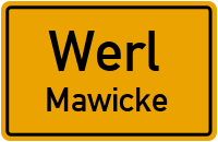 Mawicker Bundesstraße in WerlMawicke