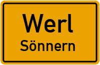 Westenstraße in 59457 Werl (Sönnern)