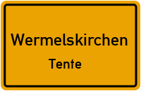 Döllersweg in WermelskirchenTente