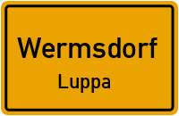 Leipziger Straße in WermsdorfLuppa