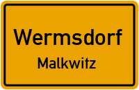 Kirchstraße in WermsdorfMalkwitz