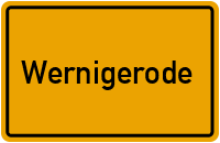 City Sign Wernigerode