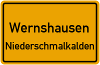 Ernst-Thälmann-Straße in WernshausenNiederschmalkalden