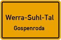 Thomas-Müntzer-Straße in Werra-Suhl-TalGospenroda