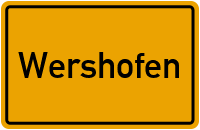 Ortsschild von Gemeinde Wershofen in Rheinland-Pfalz