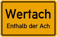 Bahnhofstraße in WertachEnthalb der Ach
