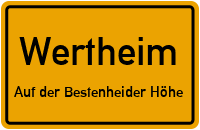 Gubbiostraße in WertheimAuf der Bestenheider Höhe