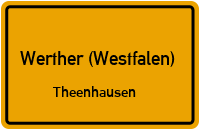 Theenhausener Straße in Werther (Westfalen)Theenhausen