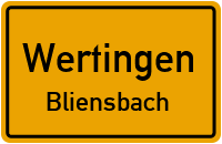 Rieblinger Straße in WertingenBliensbach