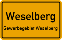 Rudolf-Diesel-Straße in WeselbergGewerbegebiet Weselberg
