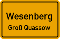 Tannenweg in WesenbergGroß Quassow