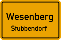 Bundesstraße in WesenbergStubbendorf