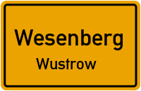 Dorfstraße in WesenbergWustrow