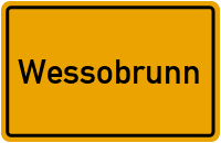 Ortsschild von Gemeinde Wessobrunn in Bayern