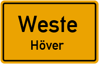 Straßenverzeichnis Weste Höver