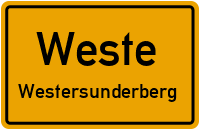 Straßenverzeichnis Weste Westersunderberg