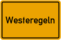 Ortsschild von Gemeinde Westeregeln in Sachsen-Anhalt