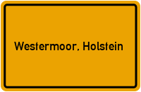 City Sign Westermoor, Holstein