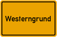 Ortsschild von Gemeinde Westerngrund in Bayern
