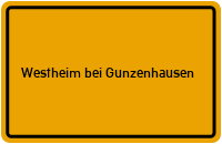 City Sign Westheim bei Gunzenhausen