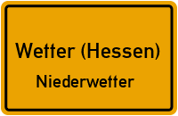 Straßenverzeichnis Wetter (Hessen) Niederwetter