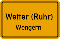 Straßenverzeichnis Wetter (Ruhr) Wengern
