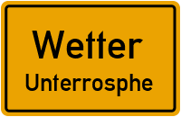 Rosphestraße in WetterUnterrosphe
