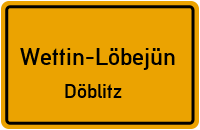 Dorfstraße in Wettin-LöbejünDöblitz