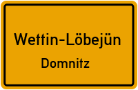 Am Bahnhof in Wettin-LöbejünDomnitz