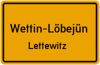 Wettiner Straße in Wettin-LöbejünLettewitz