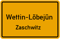 Salzmünder Straße in Wettin-LöbejünZaschwitz